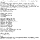 Spojková sada ocel a třecí lamely pro Yamaha dt rd rx ysr yb mr qa qb 50r 74-99