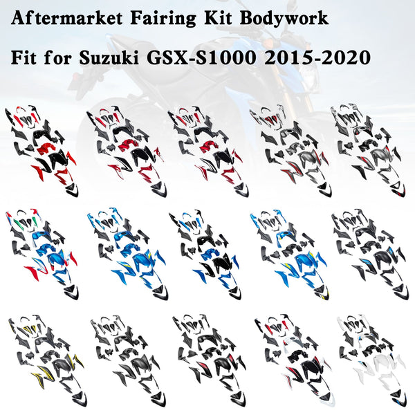 Amotopart Kunststoff-Karosserieverkleidungsset für Suzuki GSX-S 1000 2015–2020