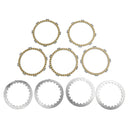 Kopplingssats stål & friktionsskivor lämplig för Yamaha XT125 RT100 RS100 TZR80 YBR125