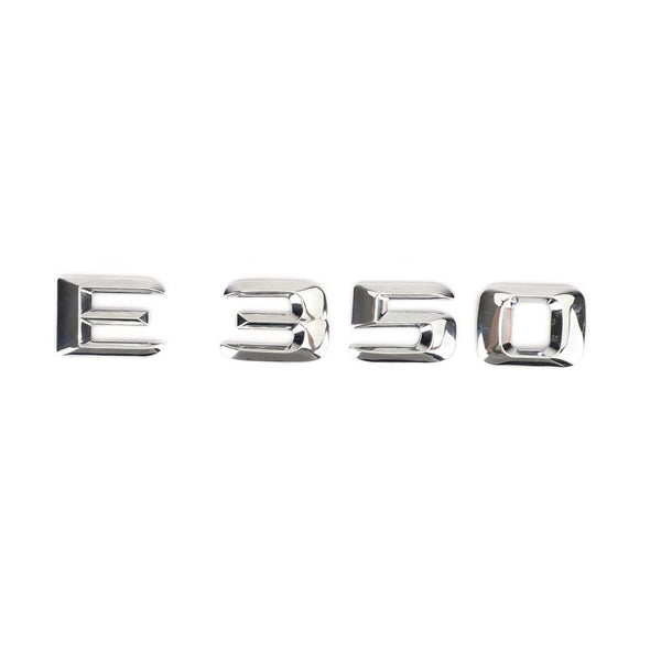 Heck -Trunk -Emblem -Badge -Namenschildscheibe -Buchstaben Zahlen passen Mercedes E350 Chrom