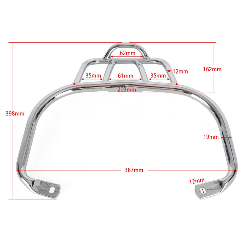 CHROM-GEPÄCKTRÄGER HINTEN MIT GRIFF FÜR VESPA GTS GTV GTL GT Generic