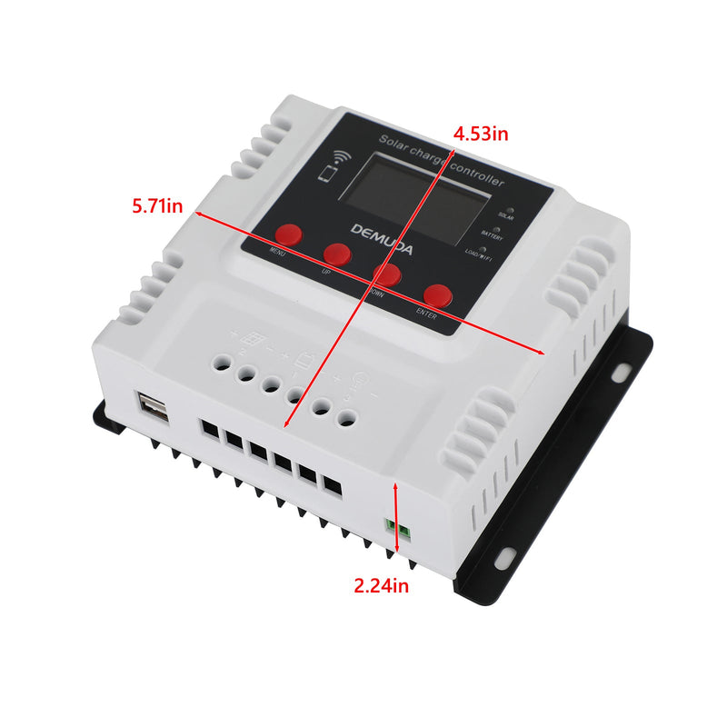 10A-60A 12V 24V 48V Solarladeregler mit Wifi Monitor PWM LCD Regler