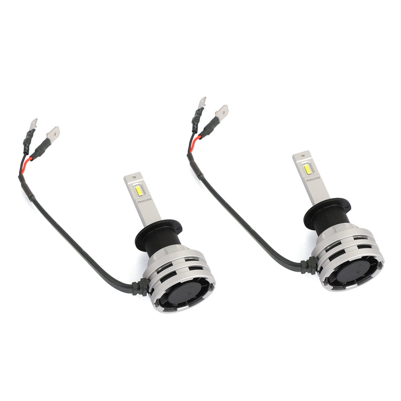 2 peças lâmpadas de farol Philips 12V/24V 6500K 19W H1 LED carro