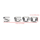 Bagagerums emblem emblem navneskilt skive bogstaver tal passer til Mercedes S600 krom