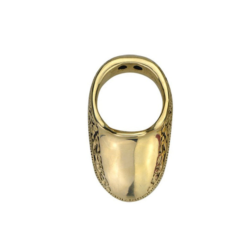 Tiro con Arco 19mm cobre pulgar anillo dedo protector equipo protector arco caza