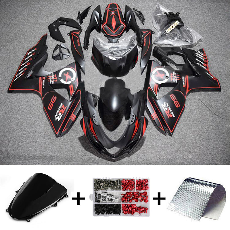 Amotopart Suzuki GSXR1000 2009-2016 K9 kåpesett Body Plastic ABS