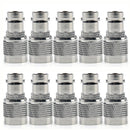 Adaptador de 10 peças BNC fêmea para TNC macho conector RF reto F/M