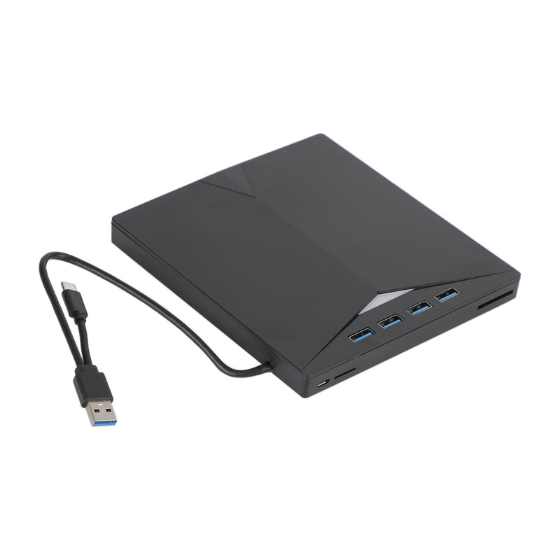 Zewnętrzny napęd DVD 7 w 1 — USB 3.0 i USB Type-C — Kompatybilny z laptopami, komputerami stacjonarnymi i systemem Mac OS — Przenośna nagrywarka i czytnik płyt CD, DVD i Blu-ray