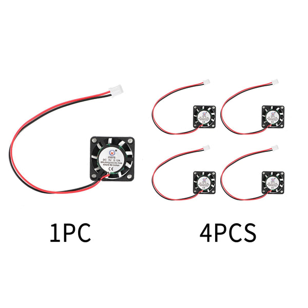 2-pinowy bezszczotkowy wentylator chłodzący DC 5V 0,12A 2507s 25x25x7mmmm