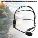 7.1-C8 Avanceret bagmonteret Big Plug Tactical Headphones In-ear Earhook Headset