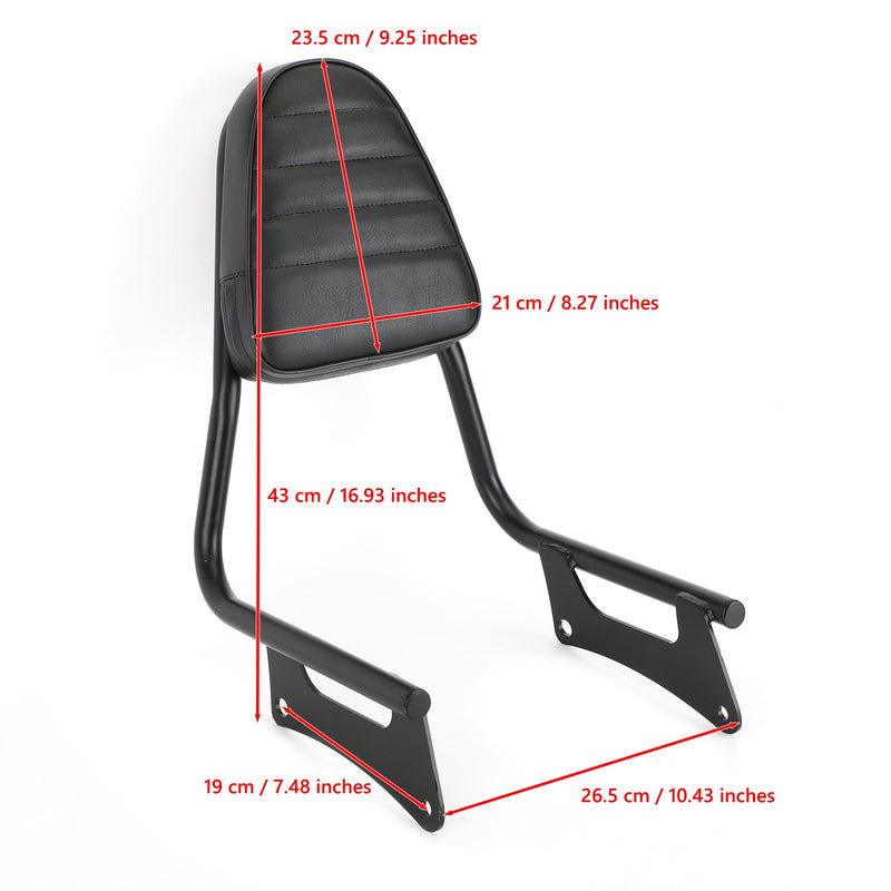 Passasjerrygg som passer for Honda Rebel 300 500 CMX500 CMX300 2017-2021 Generisk