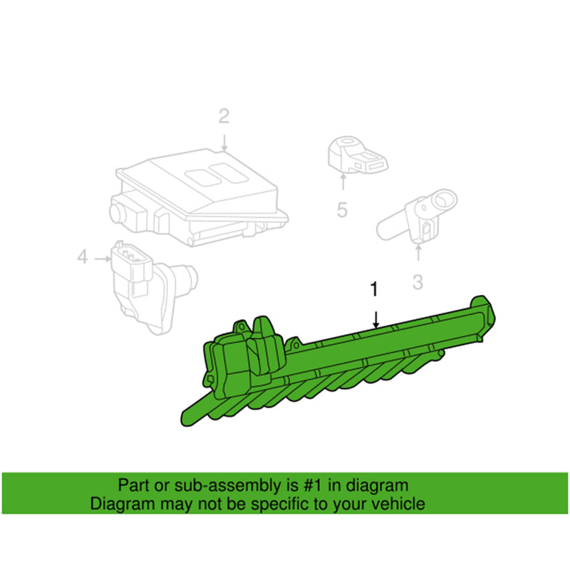 2001-2013 Mercedes-Benz S600 220.178 220.176 Höger Coil Pack, Tändstiftslock, Tändning A2751500480