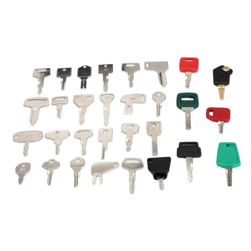 30 Keys Heavy Equipment Master Set Rakennussytytysavainsarja