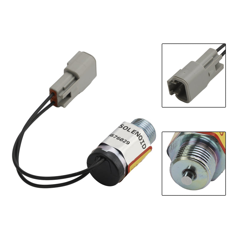 Solenoide de bloqueo de bobina 6676029 compatible con Bobcat 751 753 763 773 863 873 883