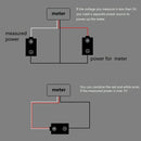 5x Mini DC 0-30V blå LED 3-digital display spænding voltmeter panel kalibrerbar