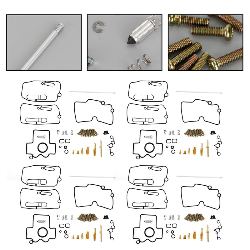 Kit de reparación de carburador 4x adecuado para Yamaha YFZ450 2004-2009 Genérico