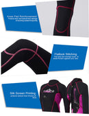 3MM Frauen Neoprenanzug Surfen Tauchanzug Ganzkörper Schnorcheln Triathlon