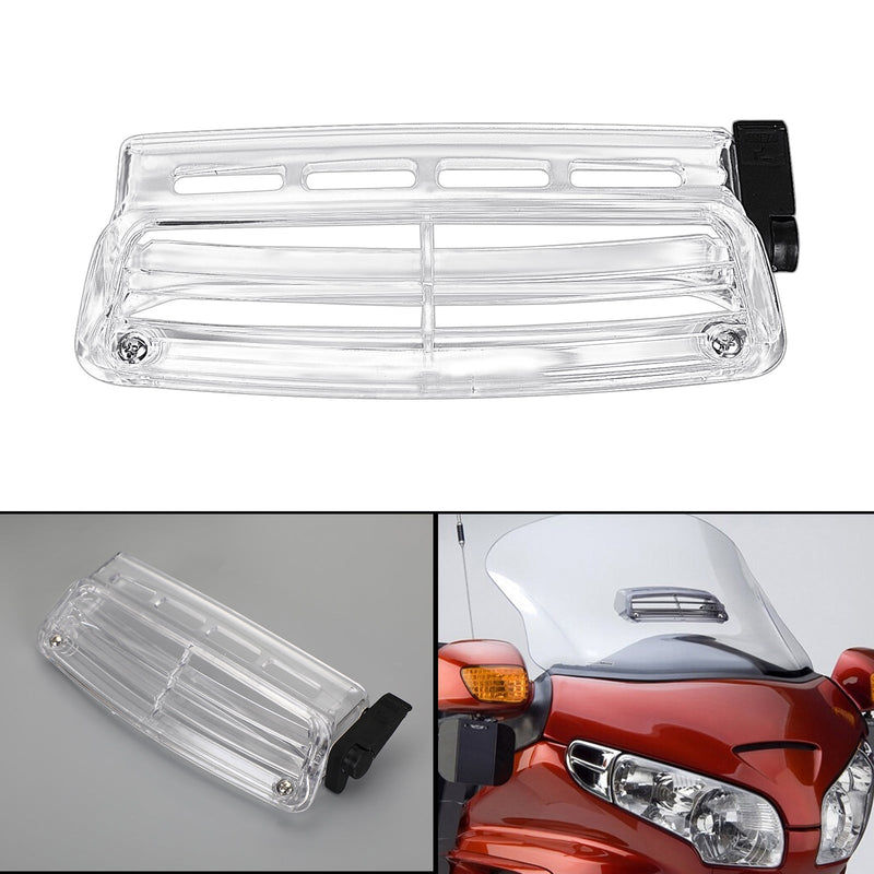 Ventilação de pára-brisa transparente para Honda Goldwing 1800 GL1800 2001-2016 Genérico