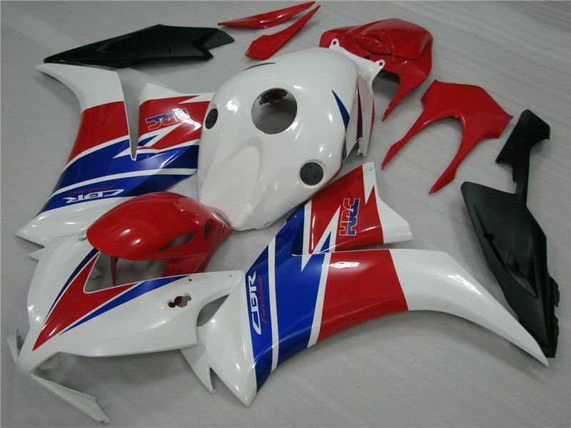 Kit de carenagem Honda CBR1000RR 2012-2016 branco vermelho ABS injeção carroceria genérico