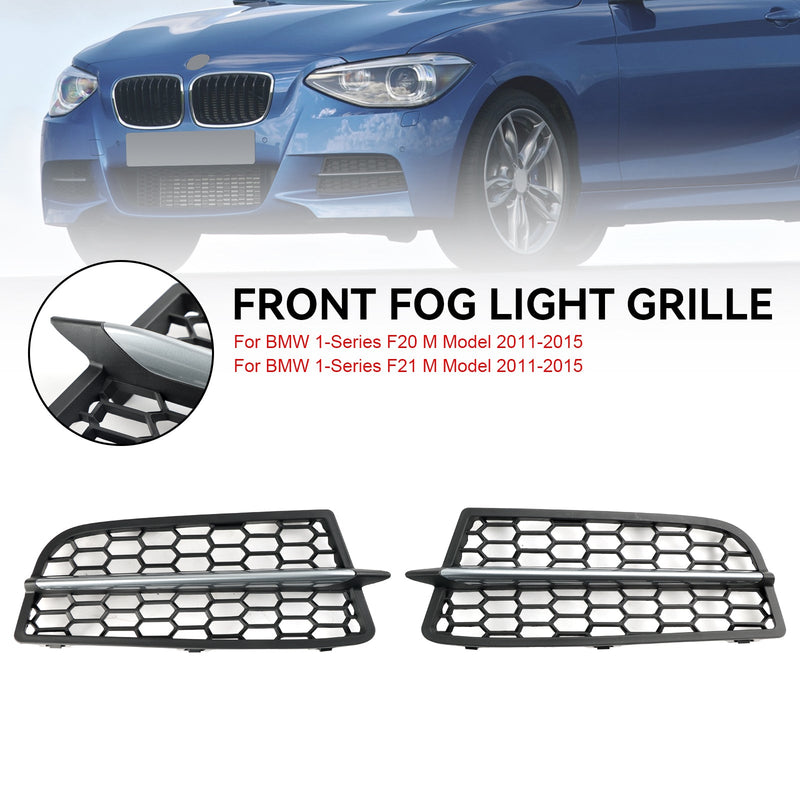 2 szt. Osłona światła przeciwmgielnego przedniego zderzaka Bezel Grill Pasuje do BMW F20 F21 2011-2015