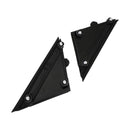 Faixas de cobertura dos retrovisores esquerdo e direito em preto brilhante para Fiat 500 2012-2017 Genérico