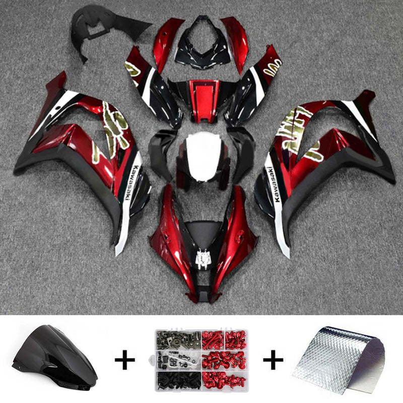 Amotopart kåpa set för Kawasaki ZX10R 2016-2020, kropp, plast, ABS