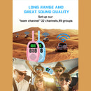 2-pack barn walkie talkies 22-kanals 2-vägs radio 3 km räckvidd Handhållen Original