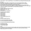 Kopplingssats stål & friktionsplattor för Honda XR400R ATC250 CRM250R TRX250R 85-04 Generic