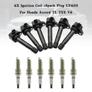 2008-2012 Honda Accord V6 3,5L sytytyspuola + sytytystulppa UF603 5C1681 6kpl