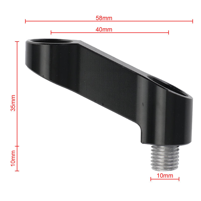 10 mm Spiegel Riser Extender Adapter Halterungen Arm für Yamaha XTZ700 Tenere 700 19-21 Generic