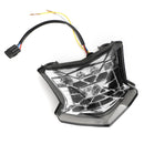 Piloto trasero intermitente LED para Kawasaki Z650 Ninja 650 Z900 17-24 Plata Genérico