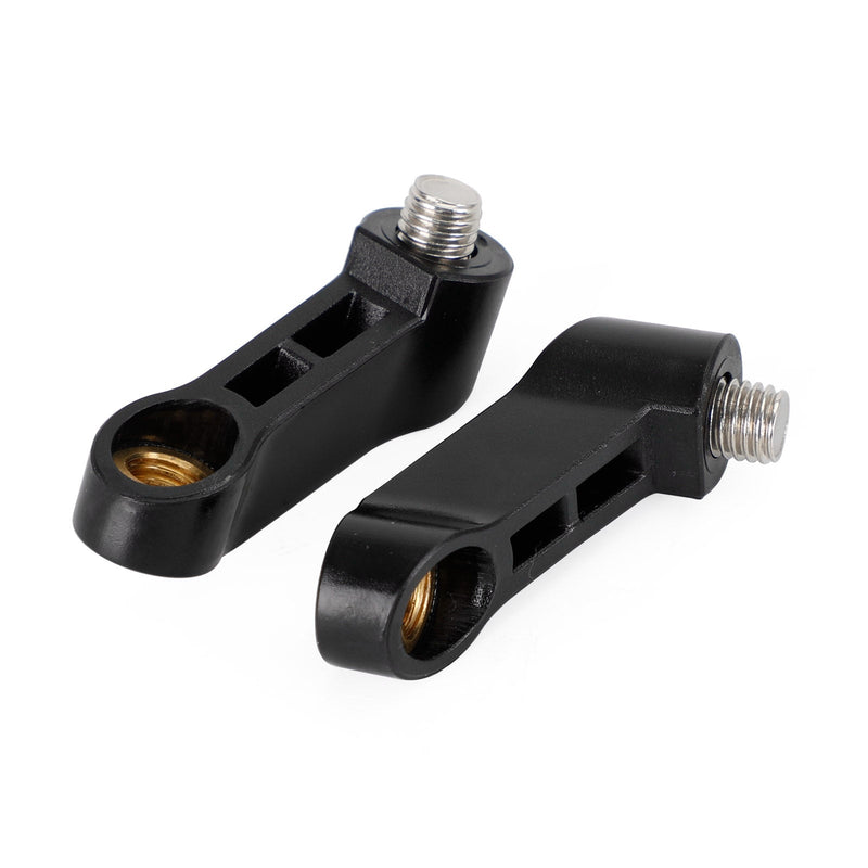 10 mm x 1,5 Motorrad ABS Spiegel Riser Extender Adapter Halterungen Arm rechts Paar