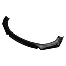 4-delers Universal Car Front Bumper Lip Body Set Splitter Diffuser Protector Black