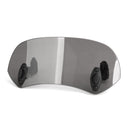 Motorrad verstellbarer Clip auf Windschutzscheibenverlängerung Spoiler Windabweiser grau generisch