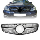 Schwarz Chrom Frontgrill Grill Passend Mercedes-Benz W204 C200 C300 08-14