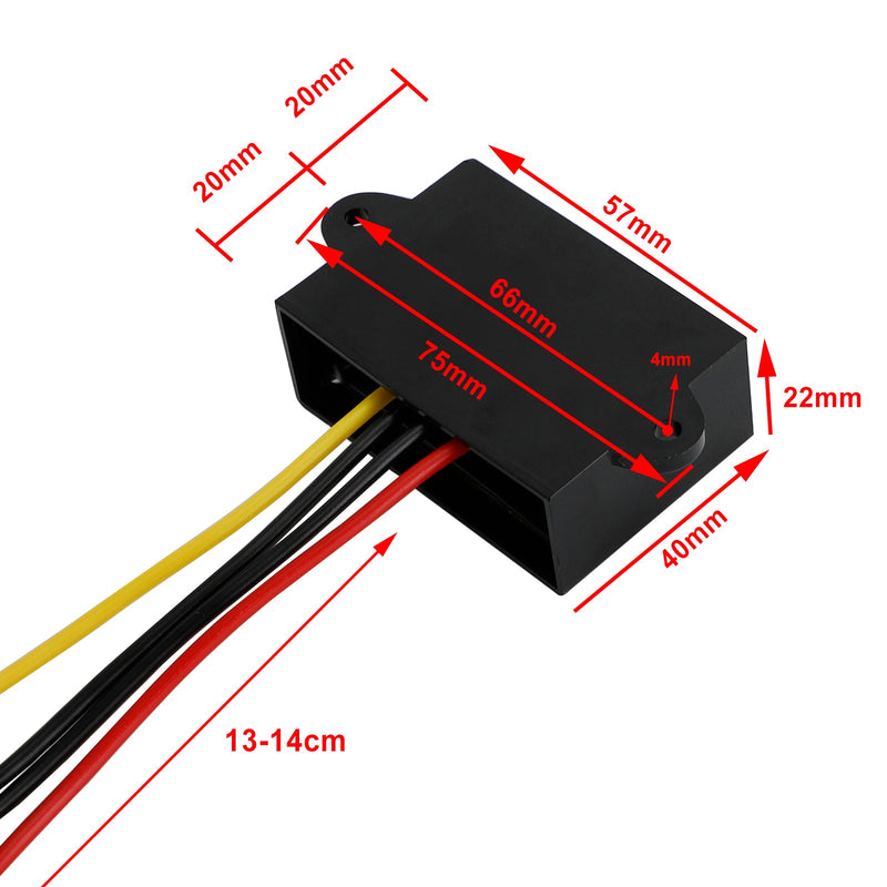 Wodoodporny konwerter DC-DC Boost 12V na 24V moduł zasilania samochodowego