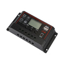 20A/30A Solarpanel Regler Laderegler PWM LCD Dual USB 12V/24V