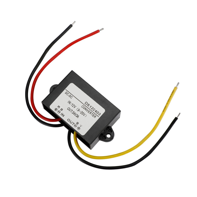 Vanntett DC-DC boost-omformer 12V til 24V bilstrømforsyningsmodul