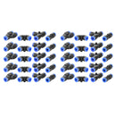 40 stk Quick 6 mm OD 1/4" plastik pneumatisk tryktilslutning Luftledningsfittings