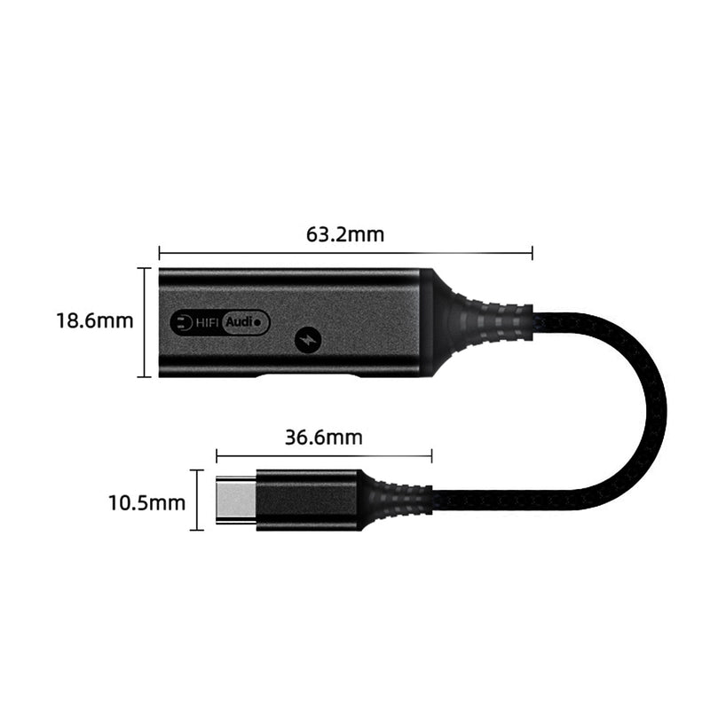 2 i 1 lader 60W PD hurtigladekabel til Huawei Samsung hurtiglader