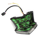 Piloto trasero intermitente LED para Kawasaki Z650 Ninja 650 Z900 17-24 Plata Genérico