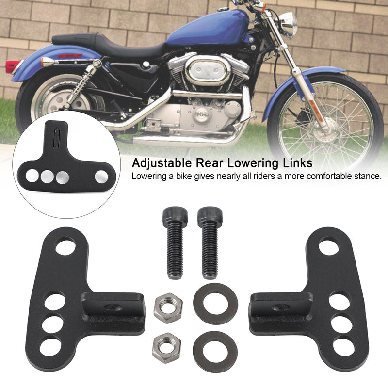 Kit de queda de braços traseiros ajustáveis ​​de 1-3" para Sportster XL883 1200 1988-1999 genérico