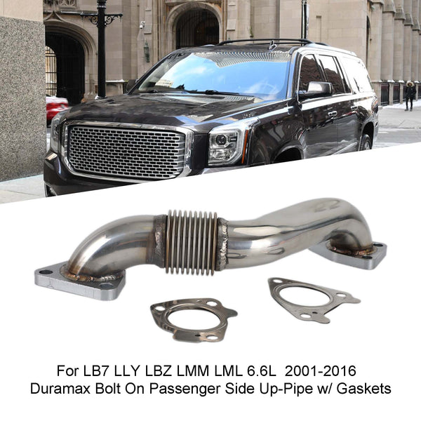 Tubo coletor de escape com juntas para LB7 LLY LBZ LMM LML 6.6L 2001-2016 Duramax Fedex Express