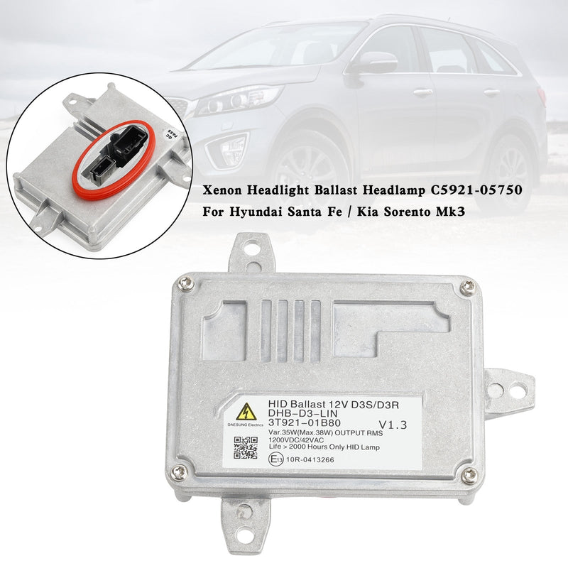 Xenon Strålkastare Ballast Strålkastare C5921-05750 för Hyundai Santa Fe Kia Sorento