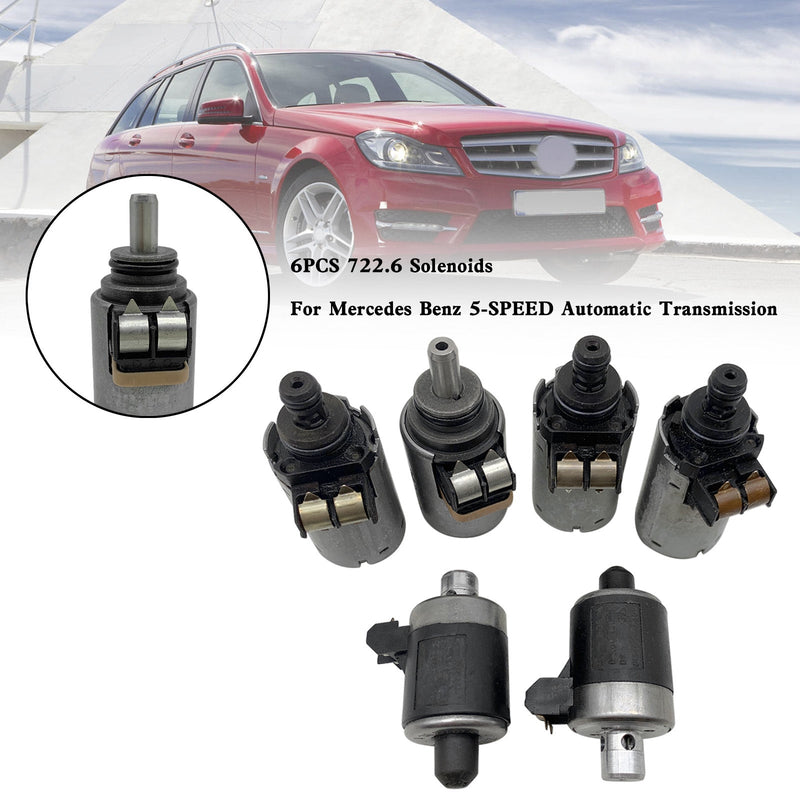 6PCS 722.6 Solenoide für Mercedes Benz 5-Gang-Automatikgetriebe