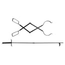 2 szt. Narzędzie do kuchenki Zestaw narzędzi kominkowych Zestaw narzędzi przeciwpożarowych Szczypce do ogniska Hak do rozpalania, czarny