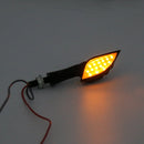 Universal motocicleta preto esqueleto mão led pisca sinal de volta smo genérico