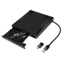 Laptop Schwarz Type-C Usb 3.0 External Dvd Cd Rw Drive Player Brenner