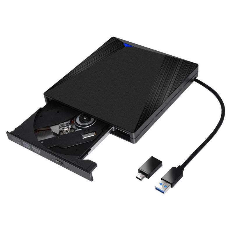 Kannettava tietokone, musta Type-C USB 3.0 ulkoinen DVD-CD-Rw-asemasoittimen poltin