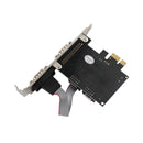Pcie para rs232 dupla serial wch382 chip pci-express placa adaptadora de placa extensora